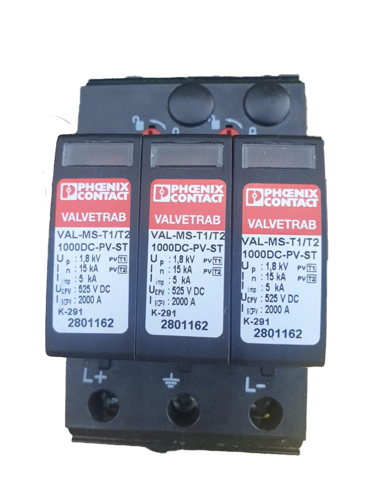 DC SPD 1000V Type 1+2 VAL-MS-T1/T2 1000DC-PV2+V-FM  Lightning Surge Arrester 2801161